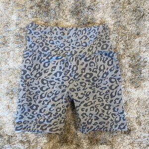 Leopard Print Workout Shorts